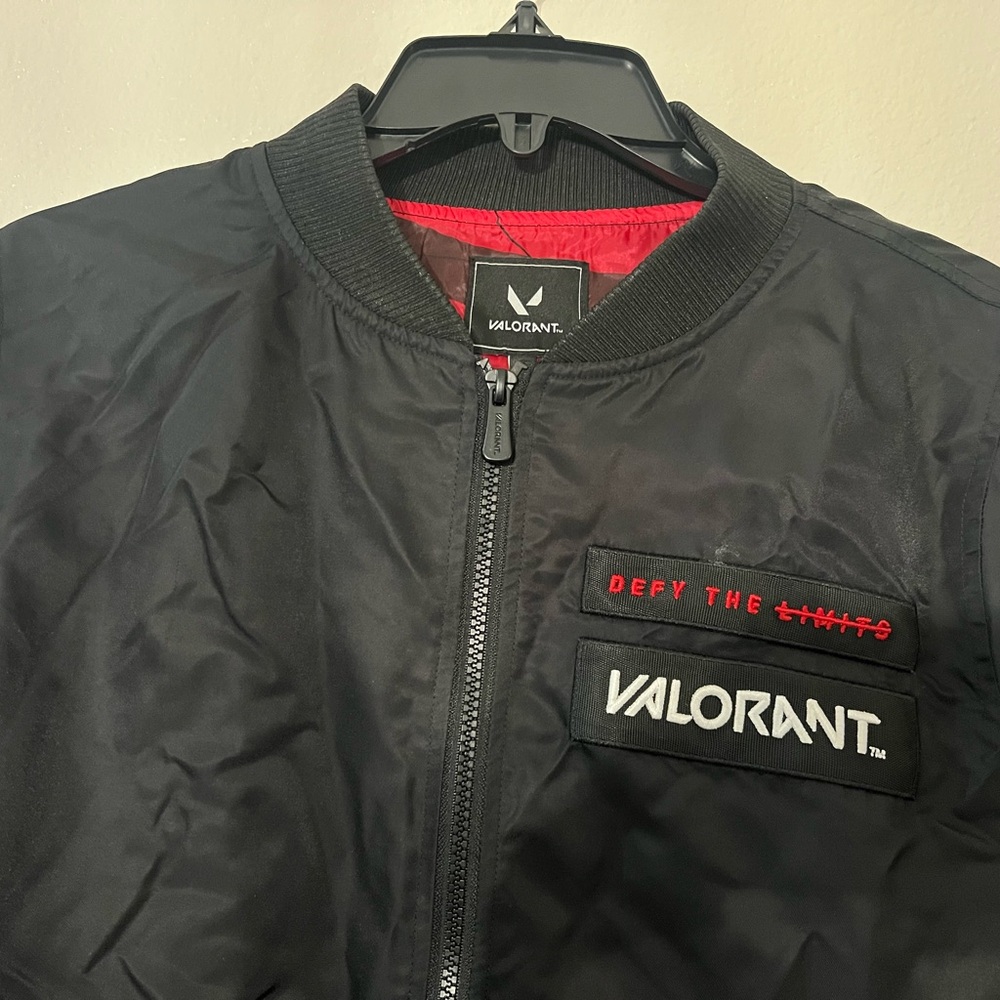 Valorant Black Bomber Jacket.Preowned